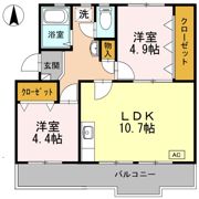 ロイヤルマンション1号棟の間取り画像