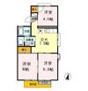 セジュールHiro B棟の間取り画像