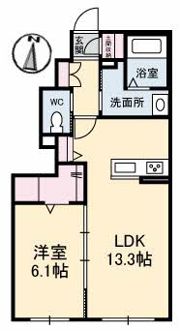 レザンオークスの間取り画像