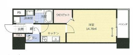 アークデュオ福島万世町の間取り画像