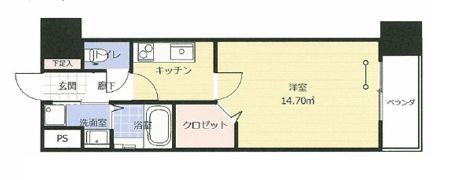 アークデュオ福島万世町の間取り画像