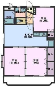 イーストヒルズ Aの間取り画像