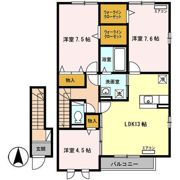 モダンコート広面 Aの間取り画像