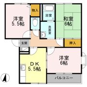 アスカハイム D棟の間取り画像