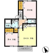 SUNNY COURT A棟の間取り画像