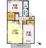 アグレアーブル春日 B棟の間取り画像
