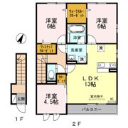 セジュール若葉台の間取り画像