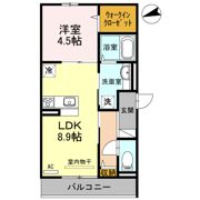 セジュール石田森南の間取り画像