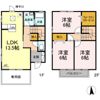 メルベーユ B棟の間取り画像