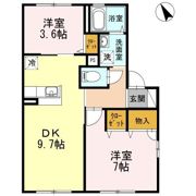シャーメゾン桑野の間取り画像