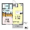 アヴェニール白銀 Aの間取り画像
