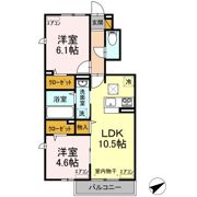Grand Rise Tsukuba D棟の間取り画像