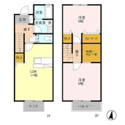 パティオス薬園台 東の間取り画像