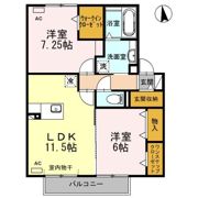ローベルジュ Bの間取り画像