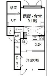 ボヌール錦町Cの間取り画像