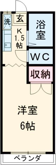 岩村ハイツの間取り画像