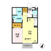 ビラ豆田 Bの間取り画像