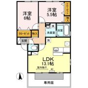サンパティーク A棟の間取り画像