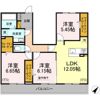 サンクレールAB Aの間取り画像