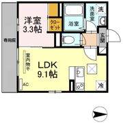 トレス城野貮番館の間取り画像