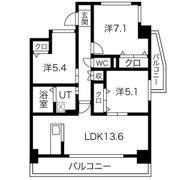 プログレッソ花の木の間取り画像