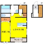 サニーポムA棟の間取り画像