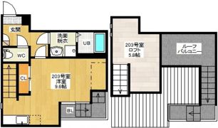 Maisonetic 平和記念公園の間取り画像