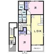 クレール沖ノ原 Aの間取り画像