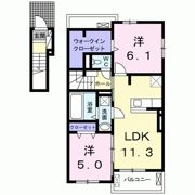 グレース高坂 Ⅱの間取り画像