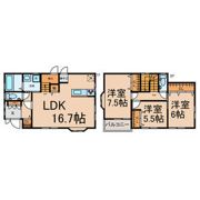 豊が丘貸家の間取り画像