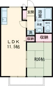 メゾン・ド・司(1LDK)の間取り画像