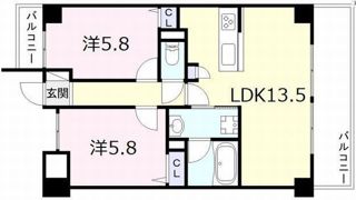 フランディル・オーラ五軒邸の間取り画像