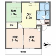 サニーハイツUEDA Aの間取り画像