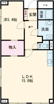 シャトー三木の間取り画像