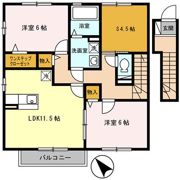 ハイムエルピスⅢの間取り画像