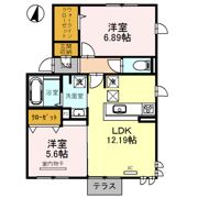 グランレーヴ弐番館の間取り画像