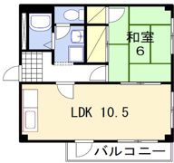 船場スカイハイツの間取り画像
