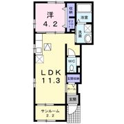 ポポラーレⅡの間取り画像