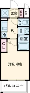 エスリード神戸兵庫駅アクアヴィラの間取り画像