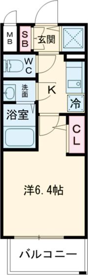 エスリード神戸兵庫駅アクアヴィラの間取り画像