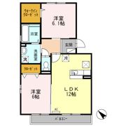 プレイス オウタケの間取り画像