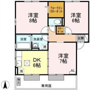 リビングタウン万々 E棟の間取り画像