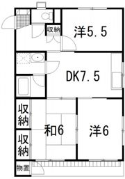 コーポイトウ(3DK)の間取り画像