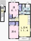 ラフレシールあぼしCの間取り画像
