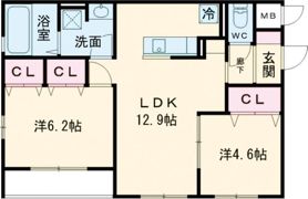 ブル・マリーノ衣掛の間取り画像