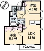 シャーメゾン ラフィーネ A棟の間取り画像
