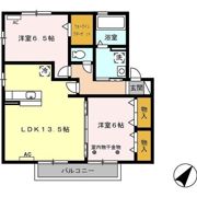 リビングタウンヴェルード Bの間取り画像