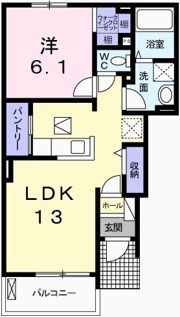 カレントコートⅠの間取り画像