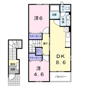 シャルマンDの間取り画像