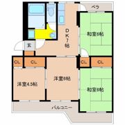 デタント新城の間取り画像